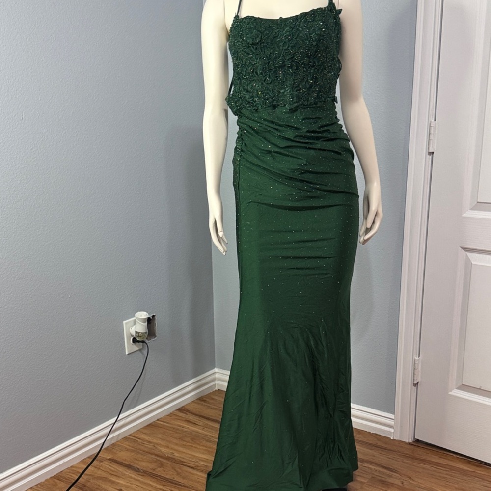 Chic Forest Green Maxi Dress